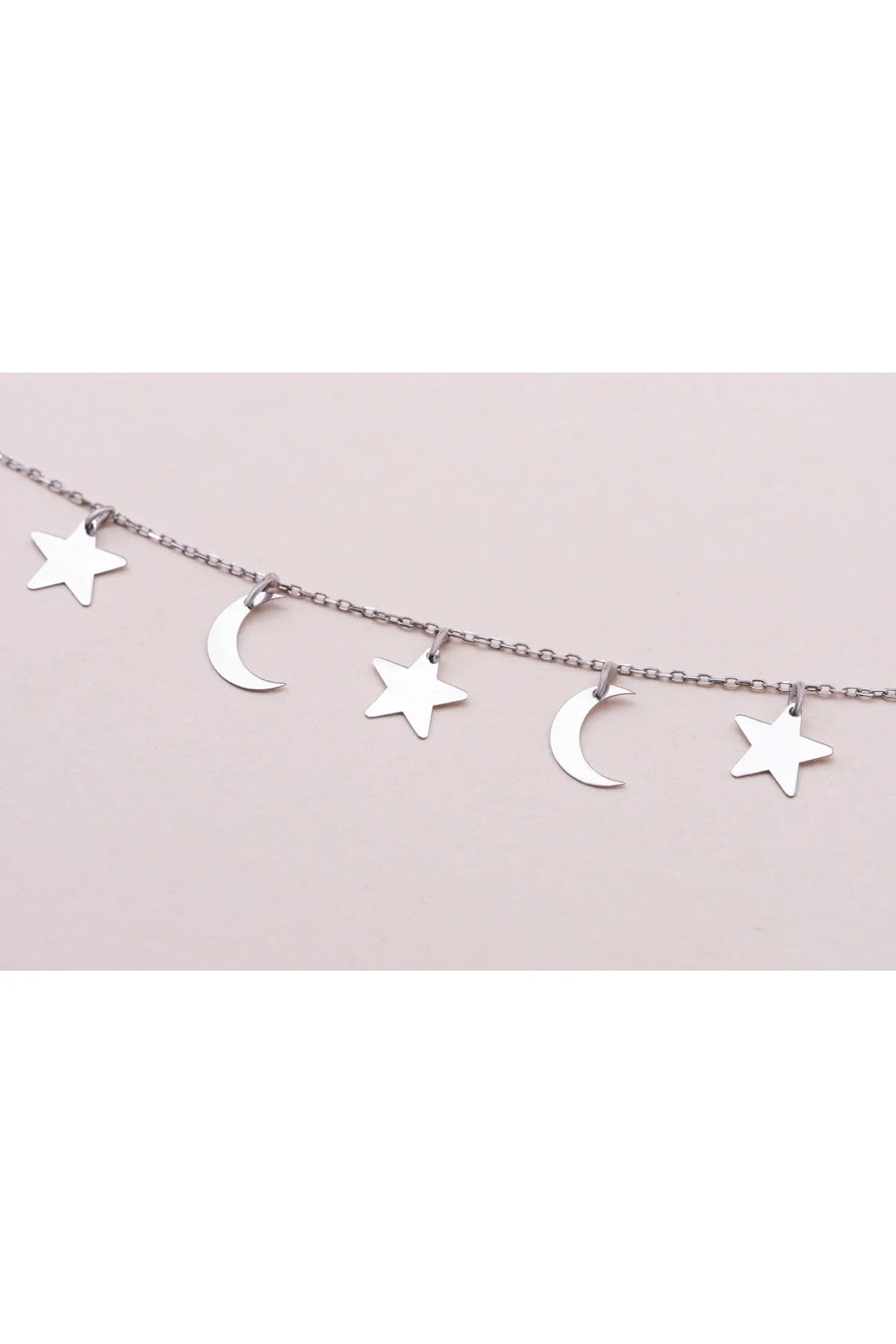 Minimal Kolye Altin Ay Yıldız Kolye "Melia"