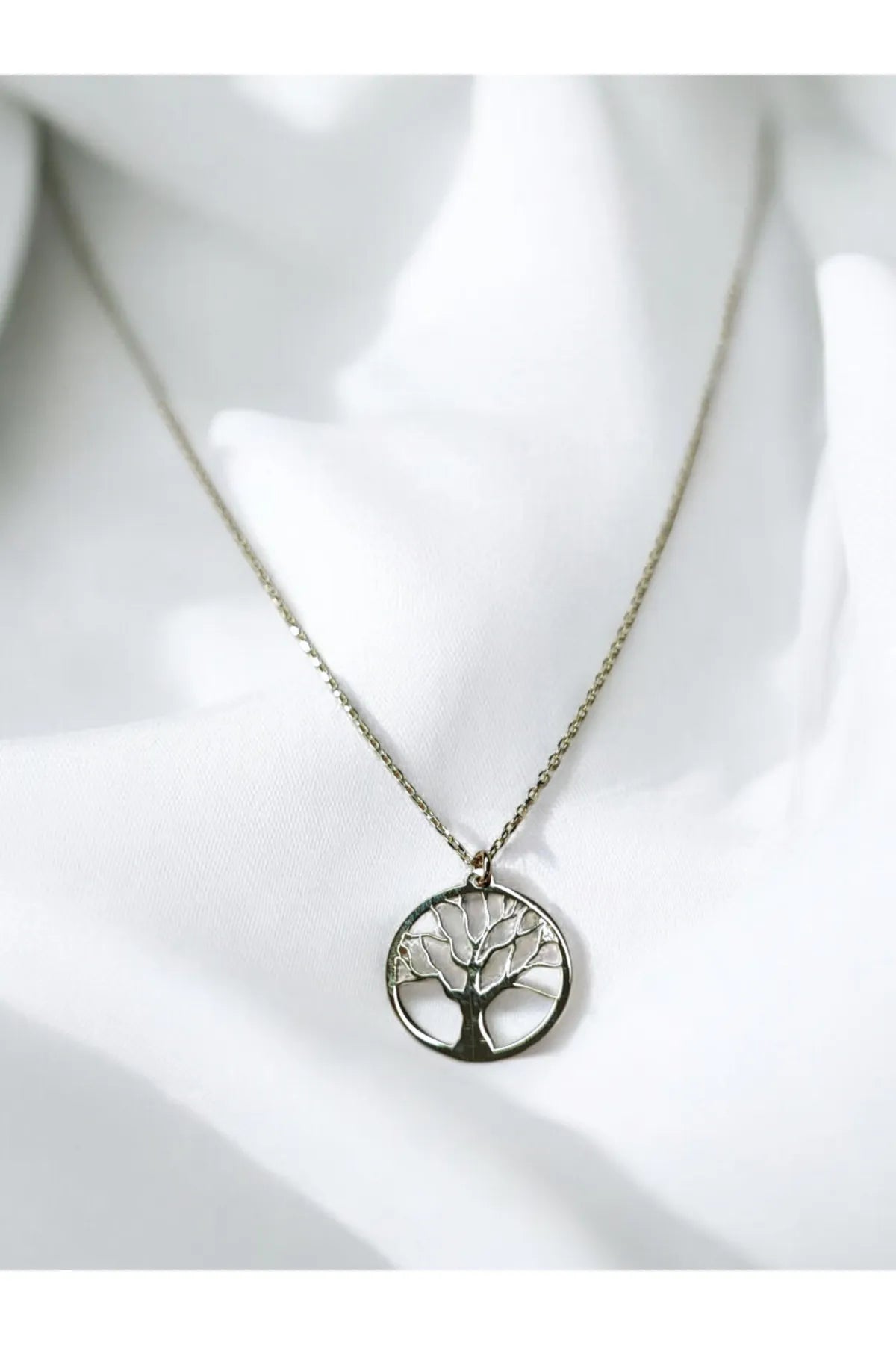 Minimal Kolye Altın Ağaç Kolye "Tree"