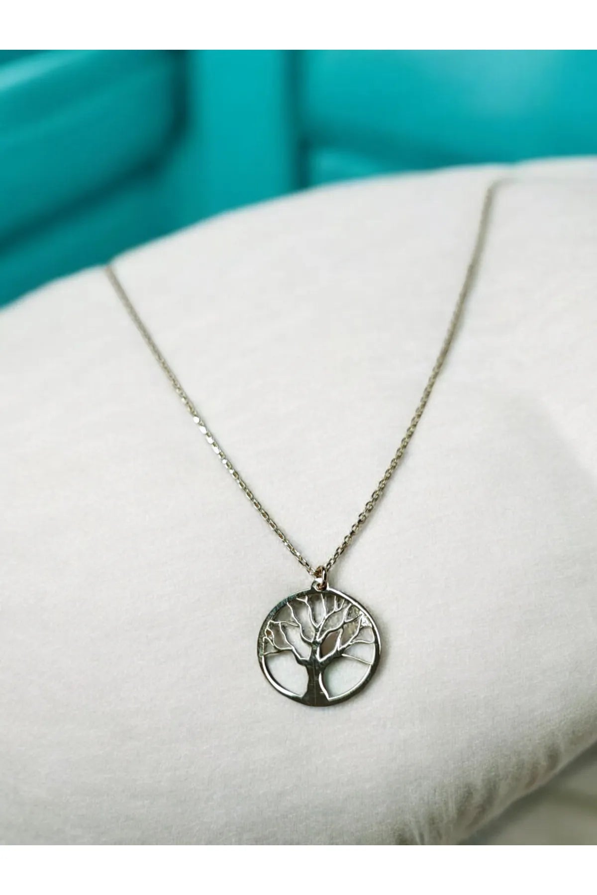 Minimal Kolye Altın Ağaç Kolye "Tree"