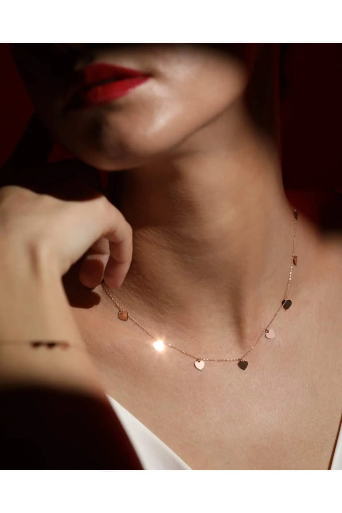 Minimal kolye ALTIN 9 kalp kolye "Grace"