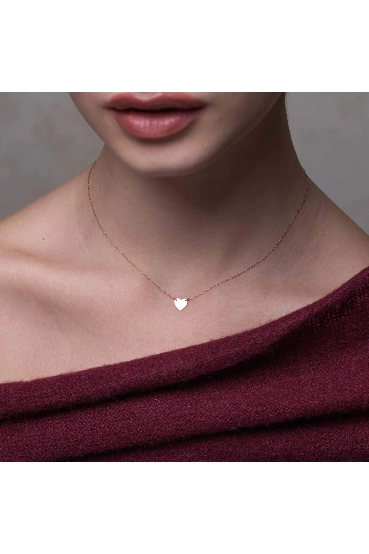 Minimal kolye ALTIN Kalp "Amy"