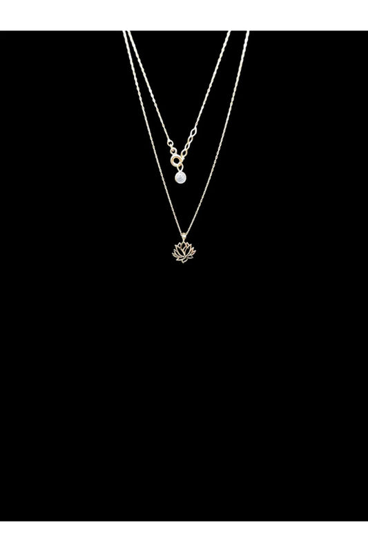 Minimal Kolye Lotus Kolye
