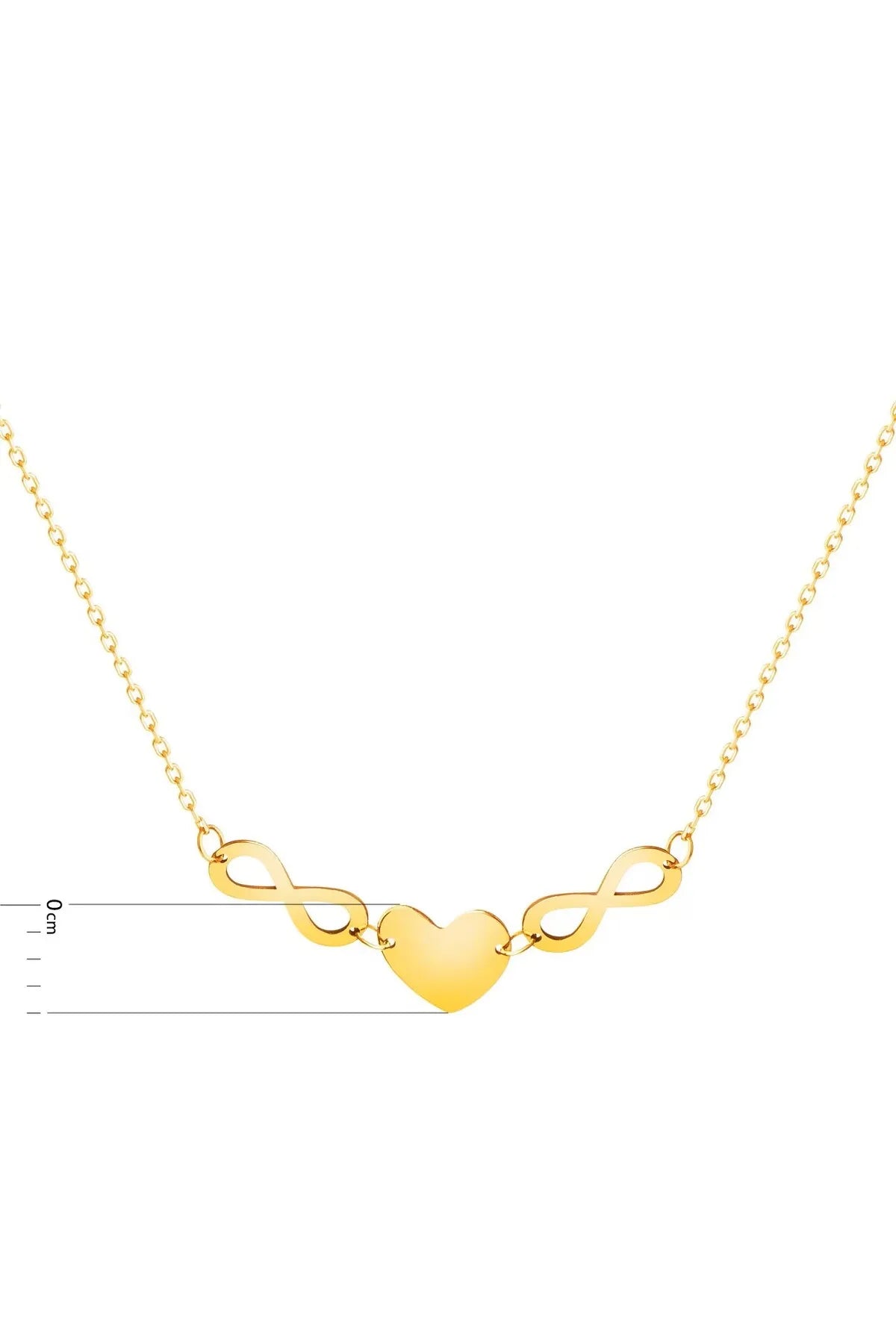 Minimal Kolye Altin Kalp Sonsuz Kolye "aimee"