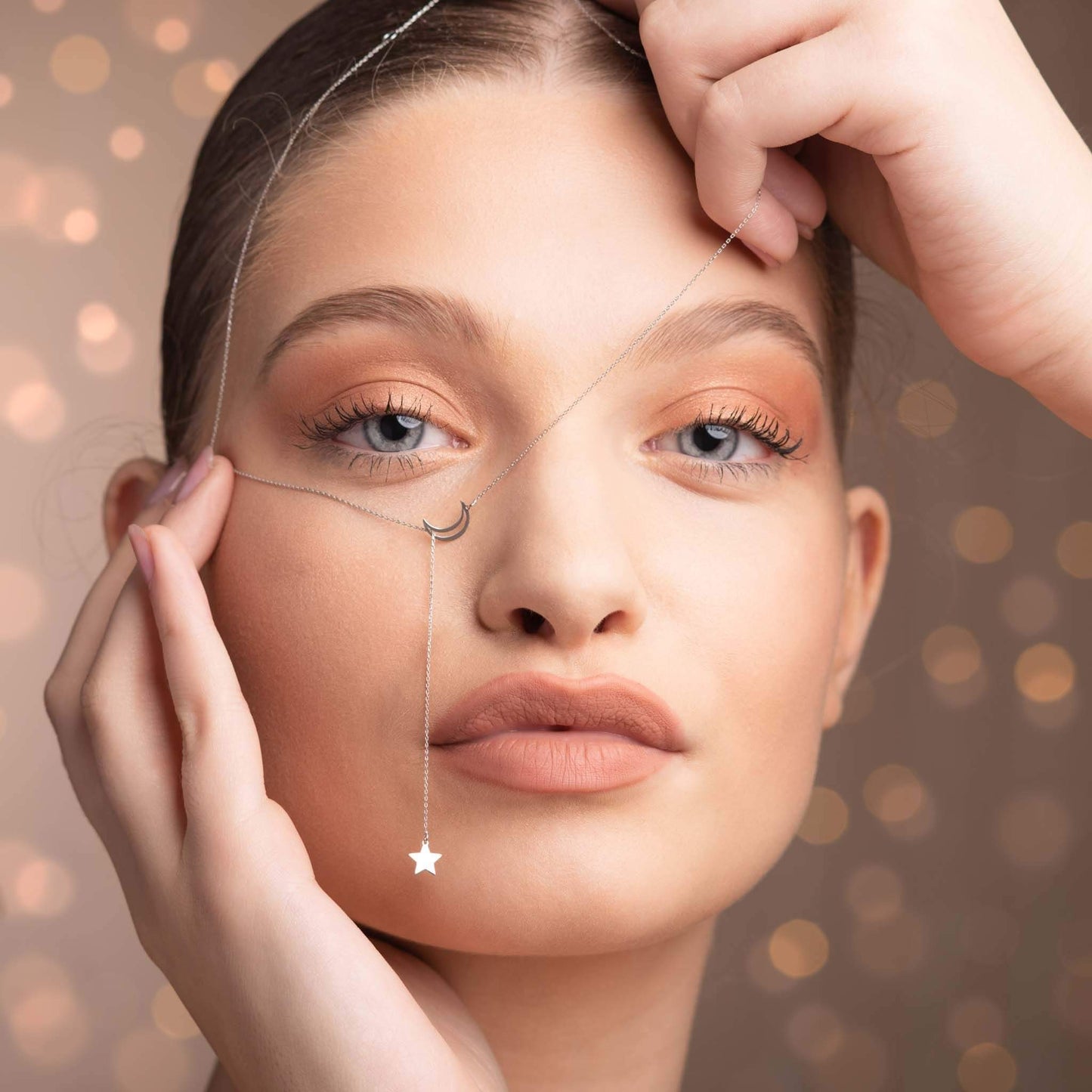 Minimal Kolye Altin Ay Yıldız Kolye "cassie"