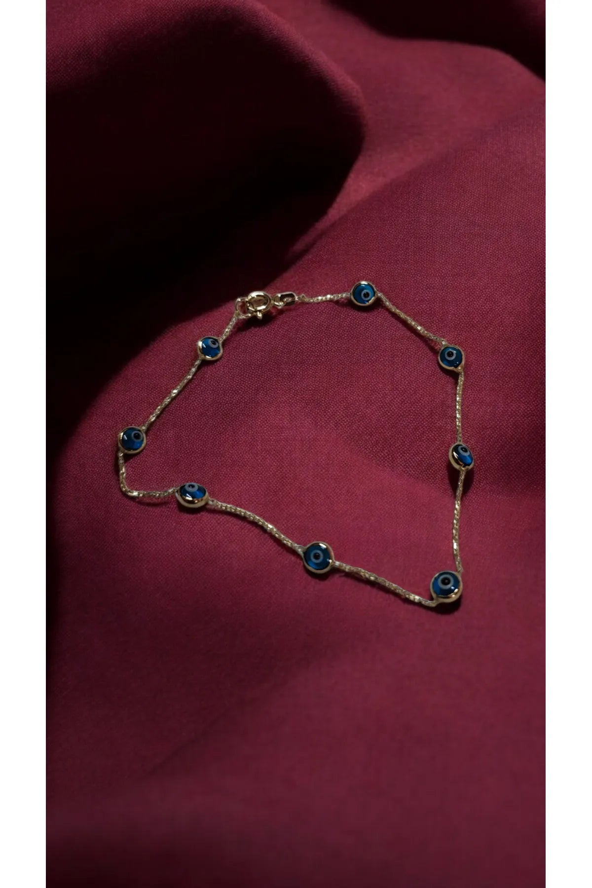 Altın Nazar boncuklu bileklik "Lapis"