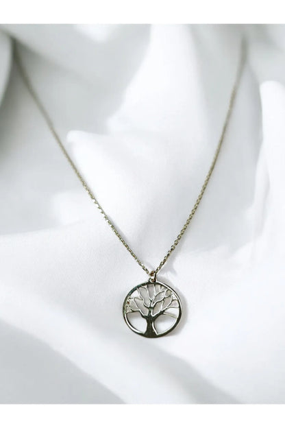 Minimal Kolye Altın Ağaç Kolye "Tree"