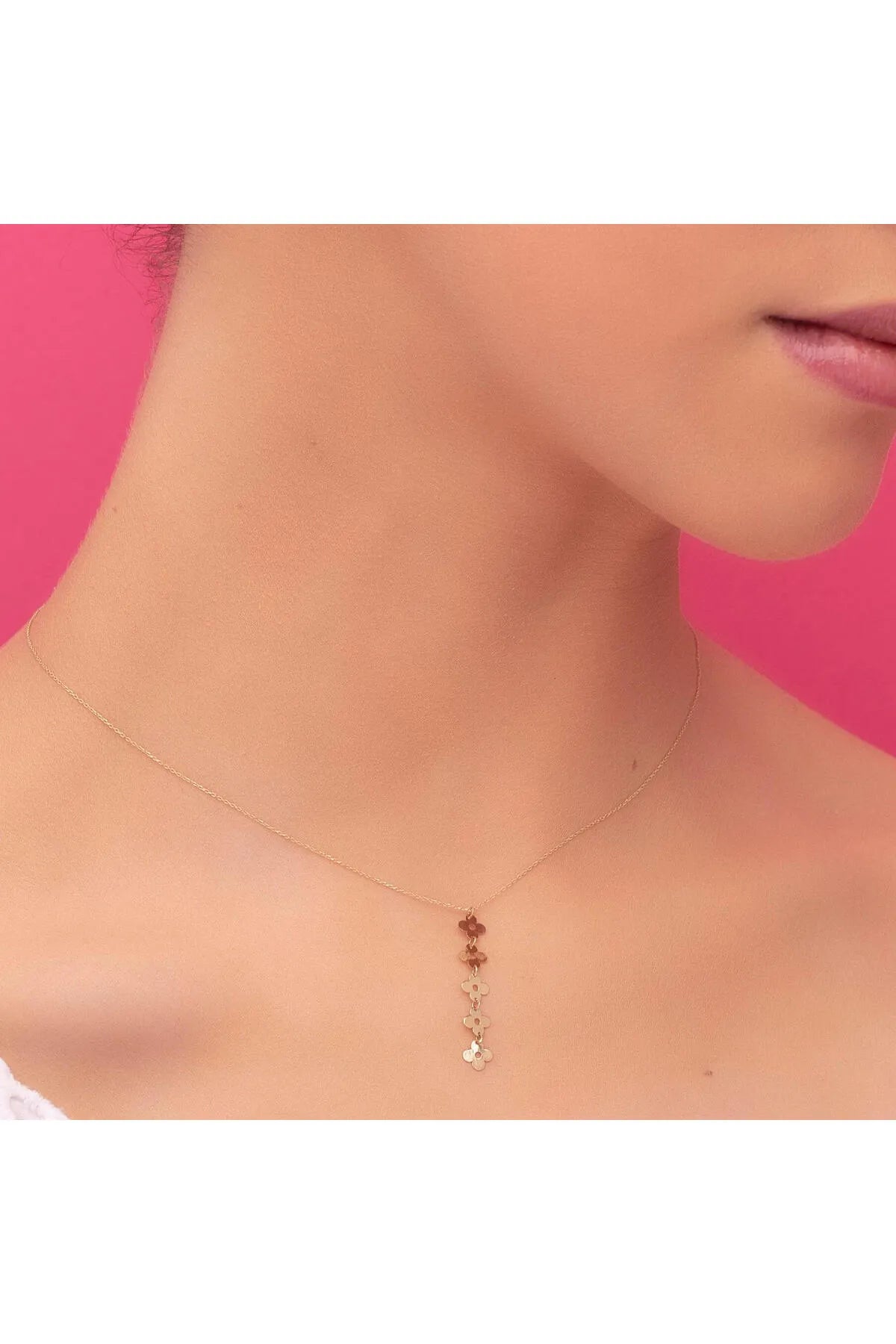 Minimal kolye ALTIN papatya kolye "Camelia"