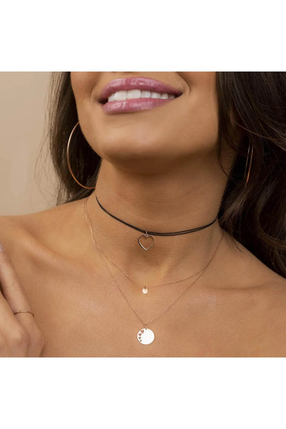 Minimal Kolye Altın Plaka Kolye "mel" 42 Cm Kişilestirilebilir Ürün