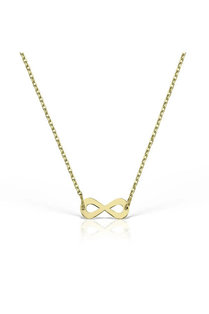 Minimal kolye ALTIN Sonsuz kolye "INFINITY"
