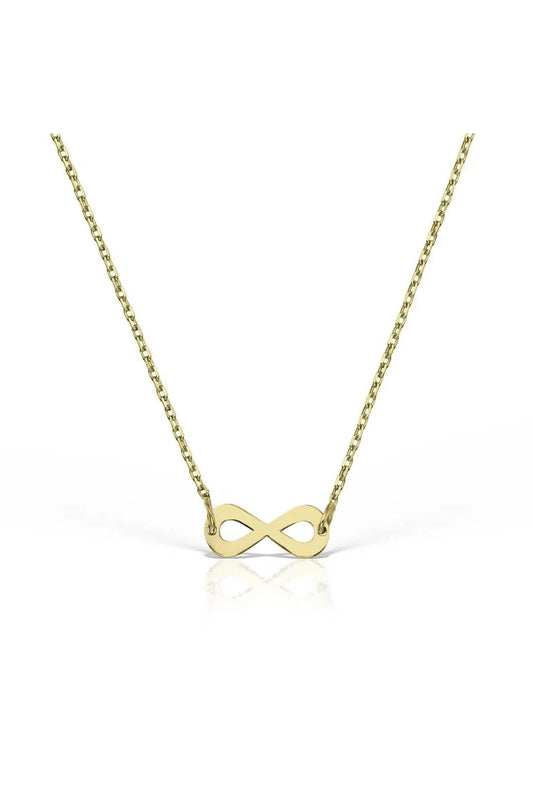 Minimal kolye ALTIN Sonsuz kolye "INFINITY"