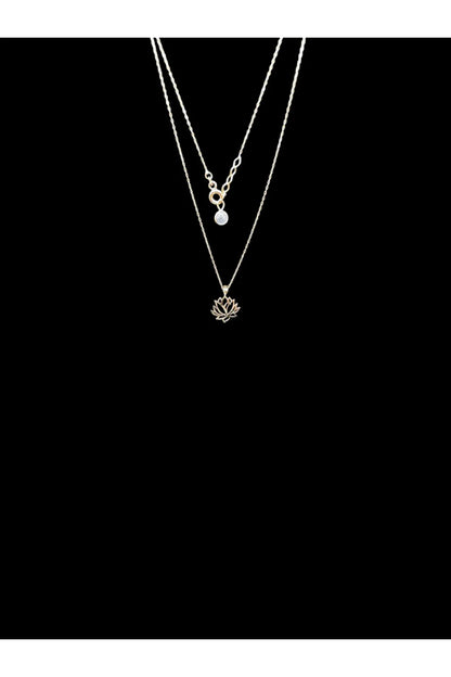 Minimal Kolye Lotus Kolye