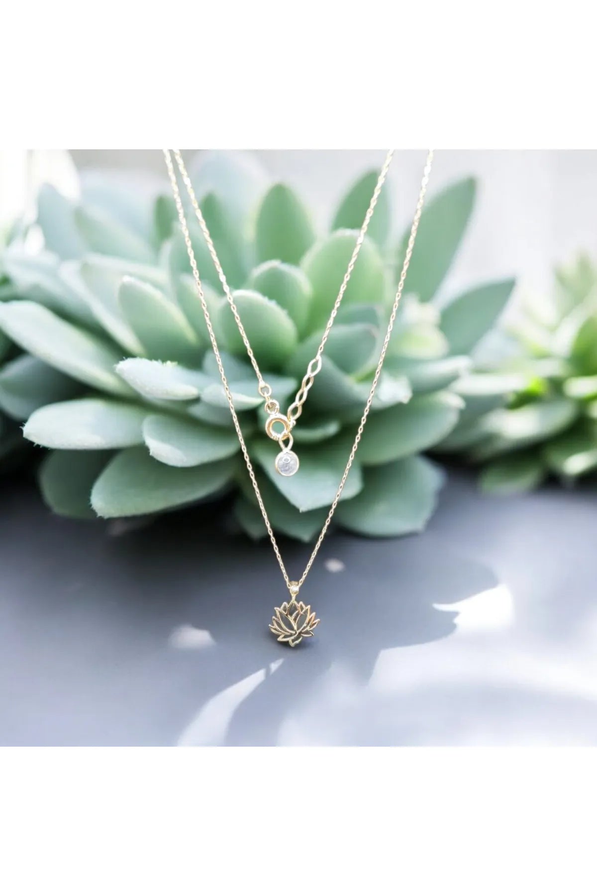 Minimal Kolye Lotus Kolye