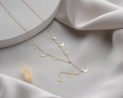 Minimal kolye ALTIN yıldızlı kolye "LEPHA"