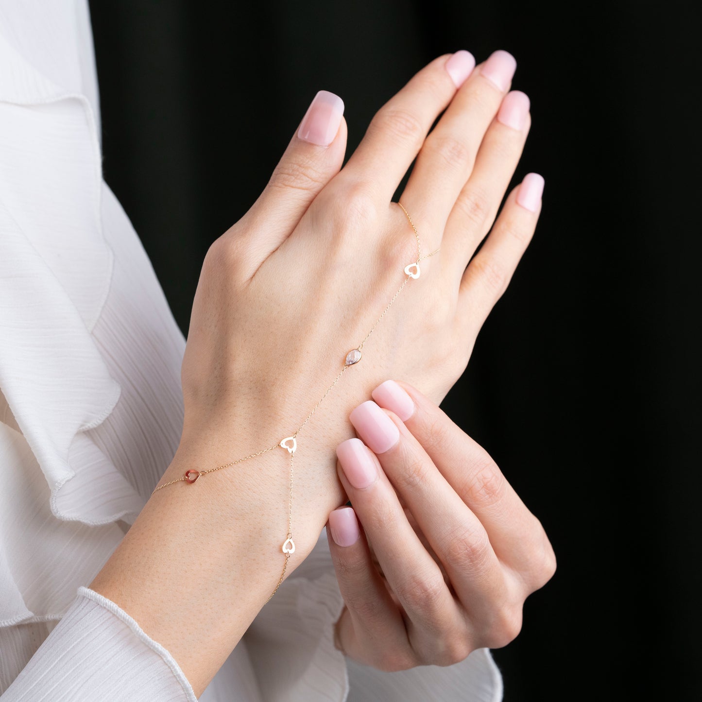 Altın Şahmeran Kalp Bileklik 14 Ayar Altın