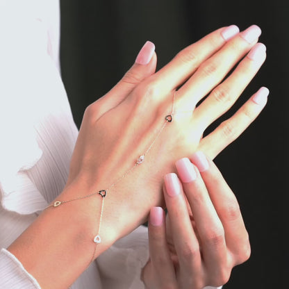 Altın Şahmeran Kalp Bileklik 14 Ayar Altın